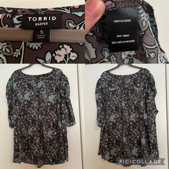 Torrid Size 5 Harper Blouses (bundle of 2) - Picture 7 of 7